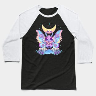 Pastel Cute Mothman Monster Kawaii Baseball T-Shirt